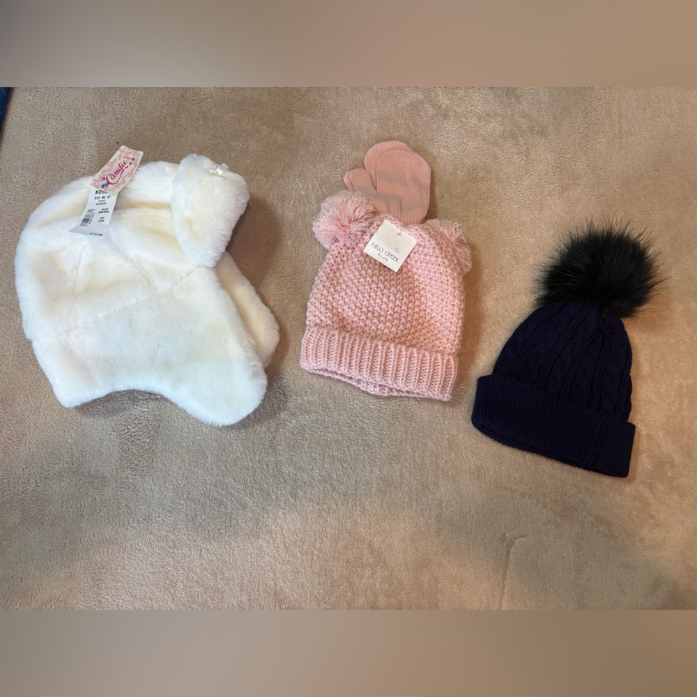 Kids Set of Three Winter Hats